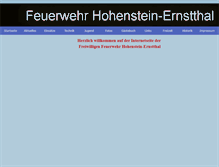 Tablet Screenshot of feuerwehr-hohenstein-ernstthal.de
